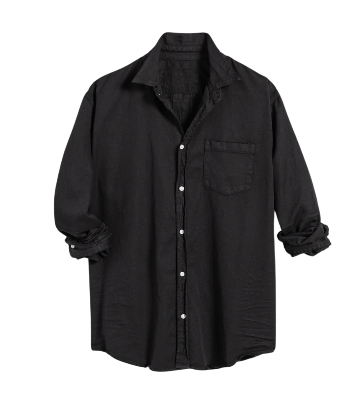 Luke Woven Denim Shirt in Blackout