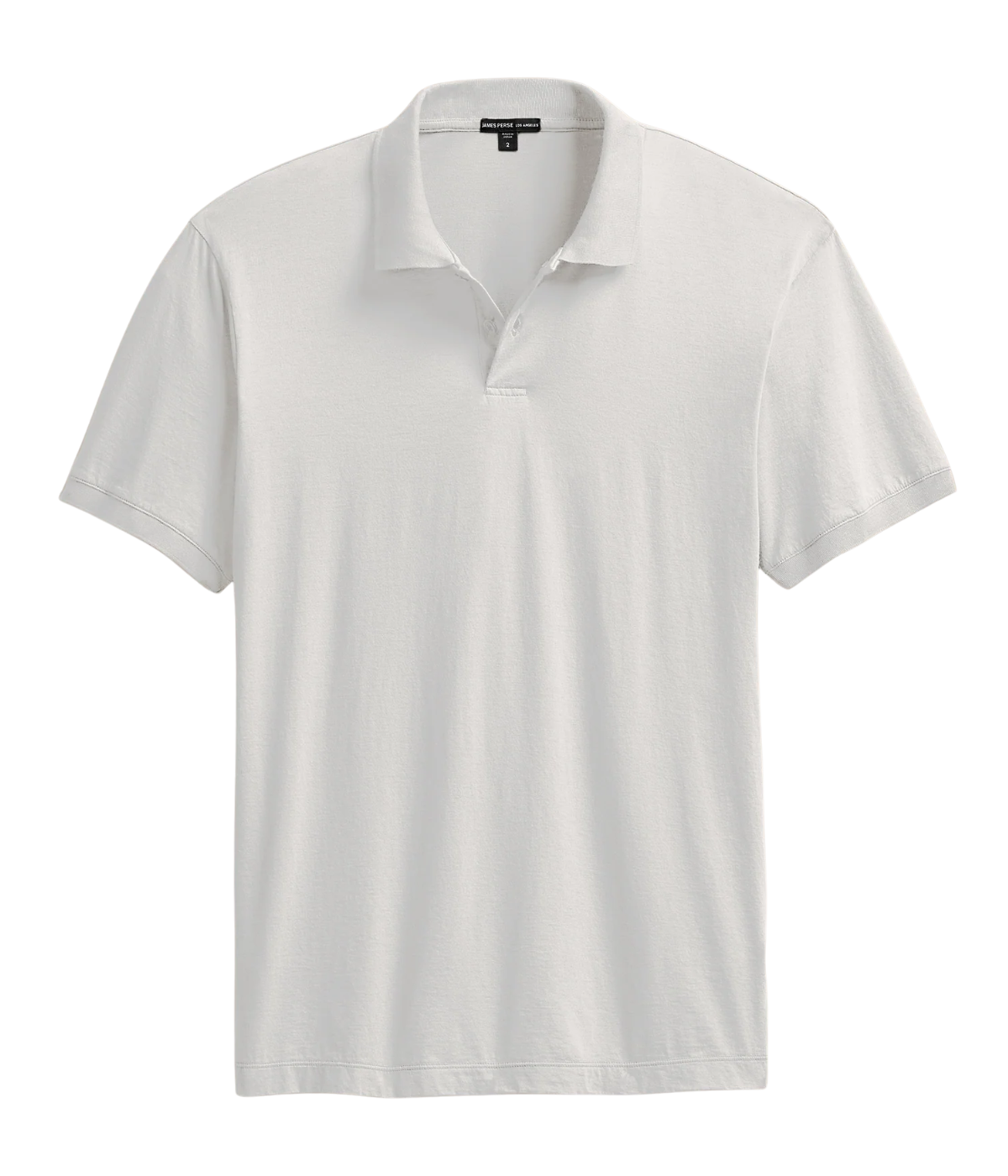 Luxe Lotus Jersey Polo in White