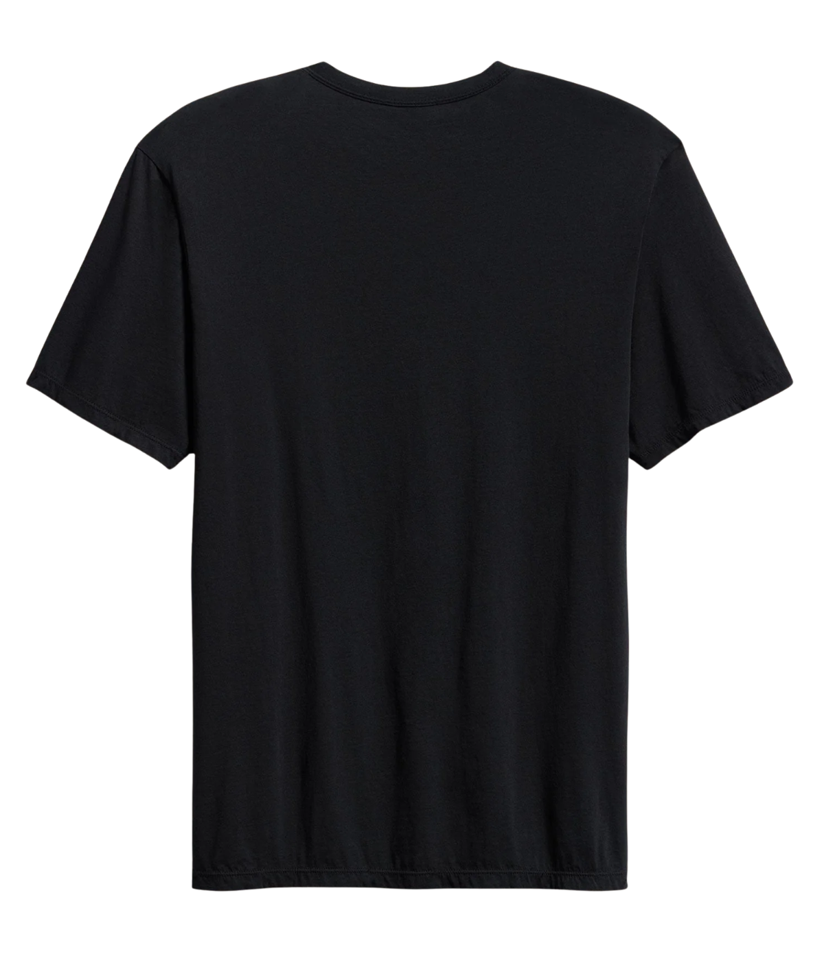 Luxe Lotus Jersey Crew Neck T-Shirt in Black