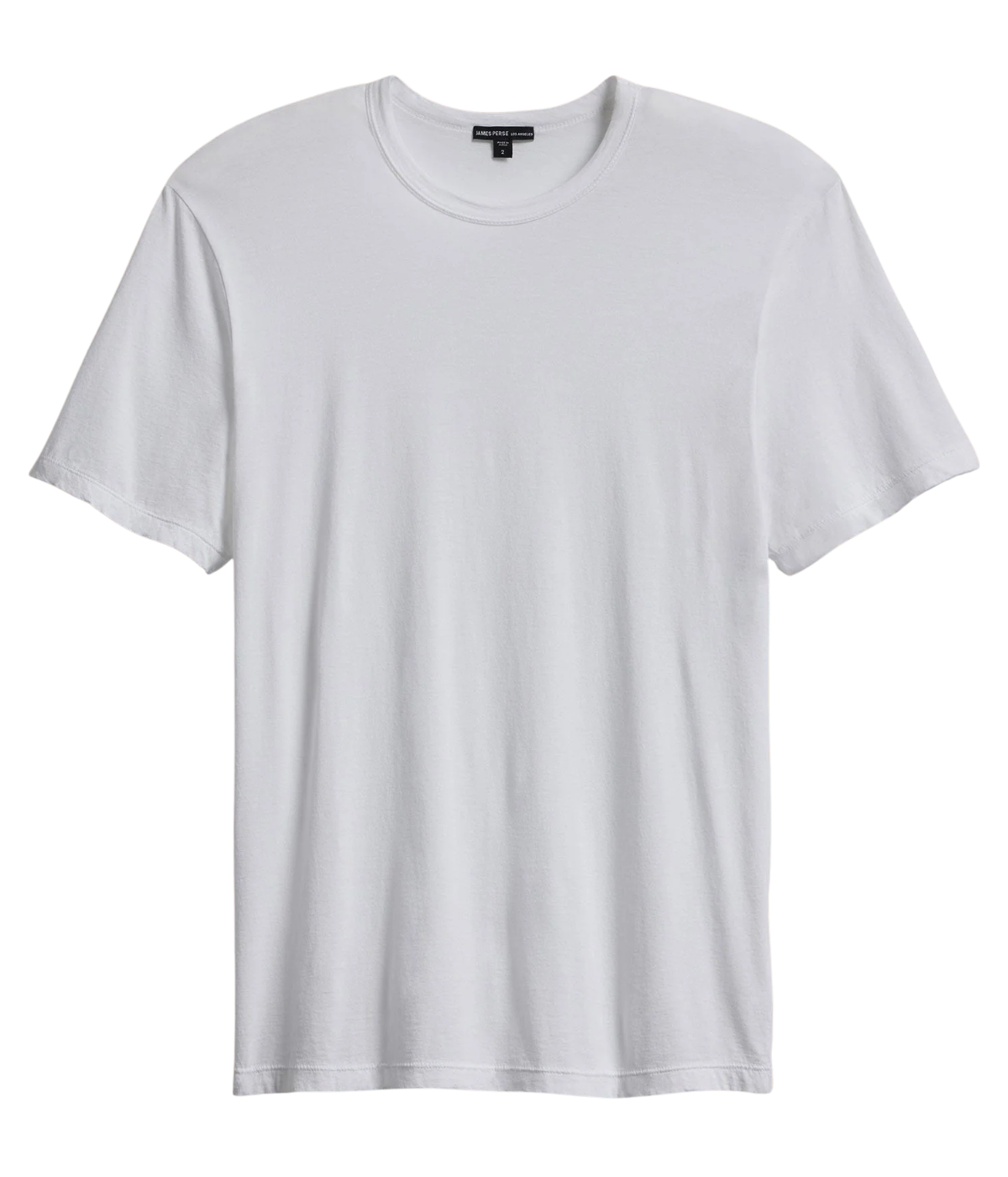 Luxe Lotus Jersey Crew Neck T-Shirt in White