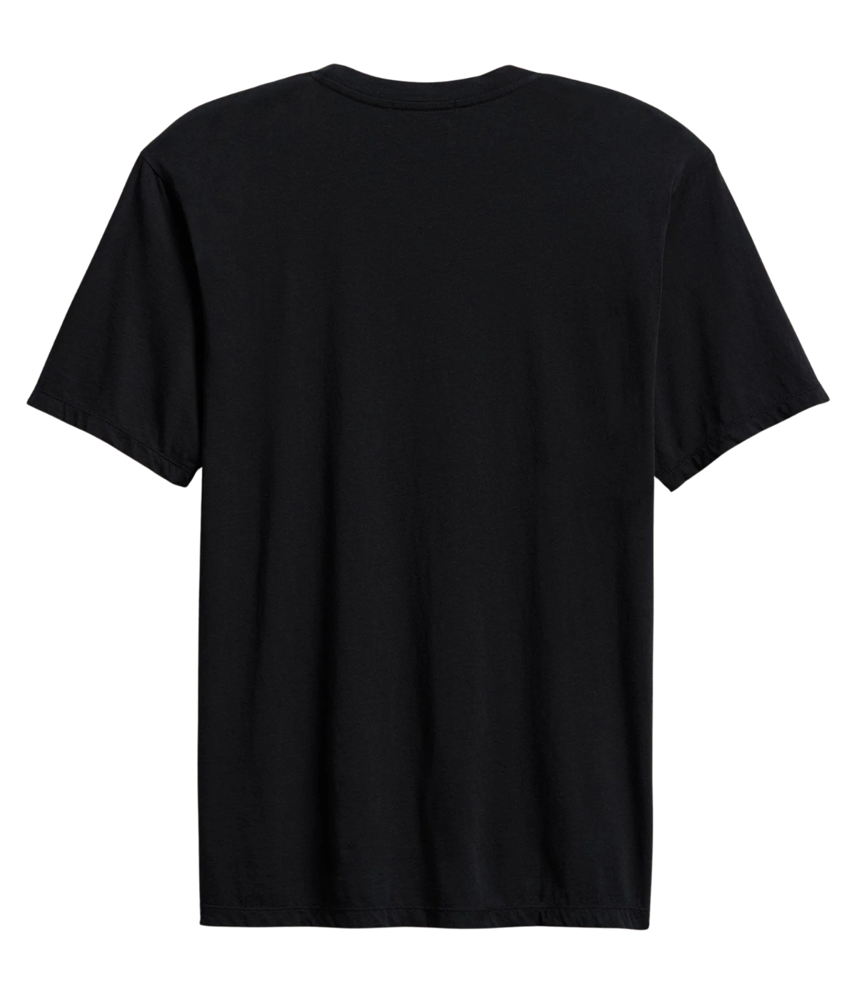 Luxe Lotus Jersey V Neck T-Shirt in Black