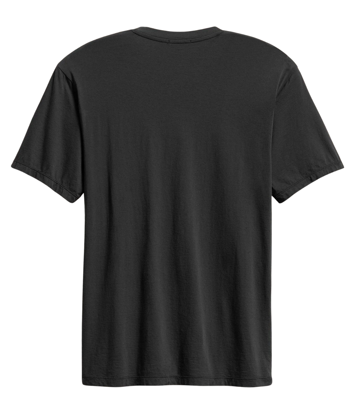 Luxe Lotus Jersey V Neck T-Shirt in Carbon