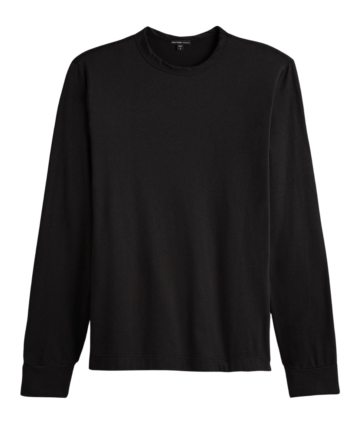 Long Sleeve Crew in Carbon Pigment