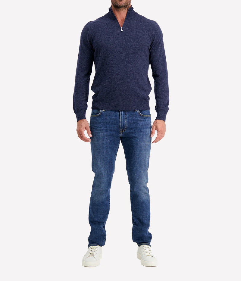 Mock Zip in BLUE