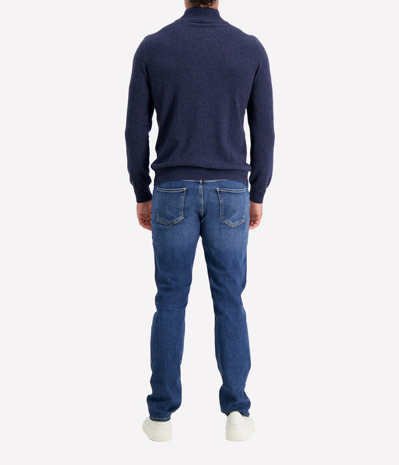 Mock Zip in BLUE