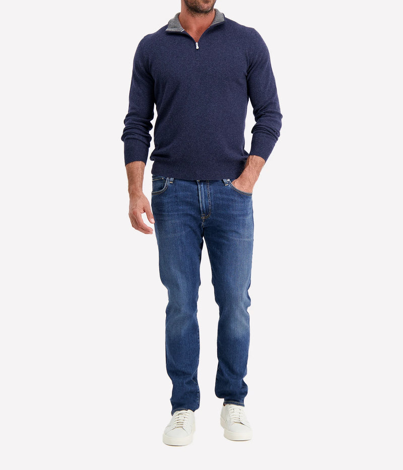 Mock Zip in BLUE