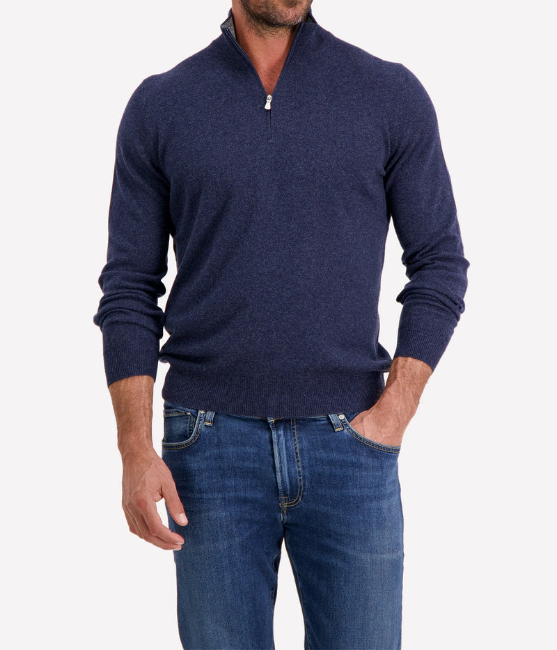 Mock Zip in BLUE