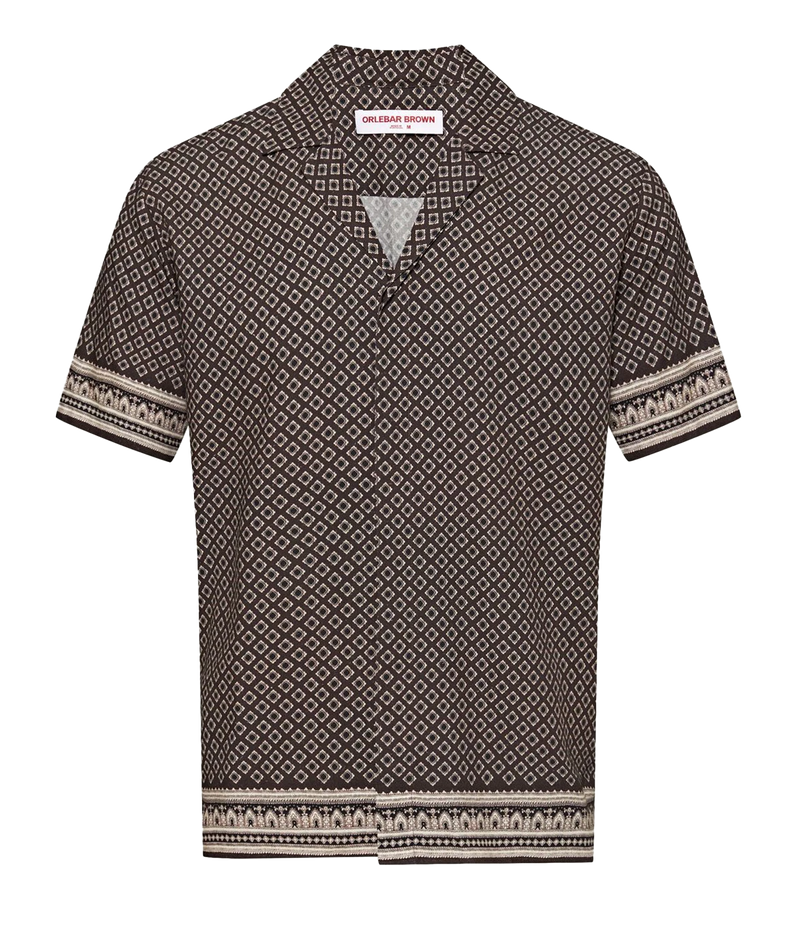 Maitan Solmio Print Shirt in Truffle