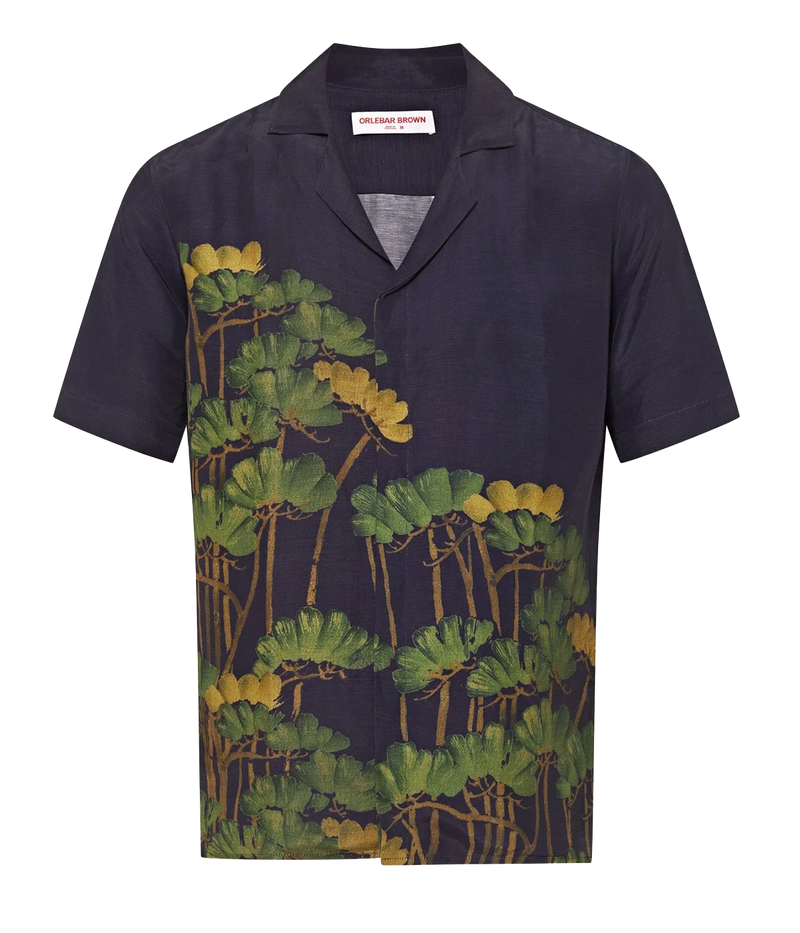 Maitan Fantasy Floral Shirt in Night Iris