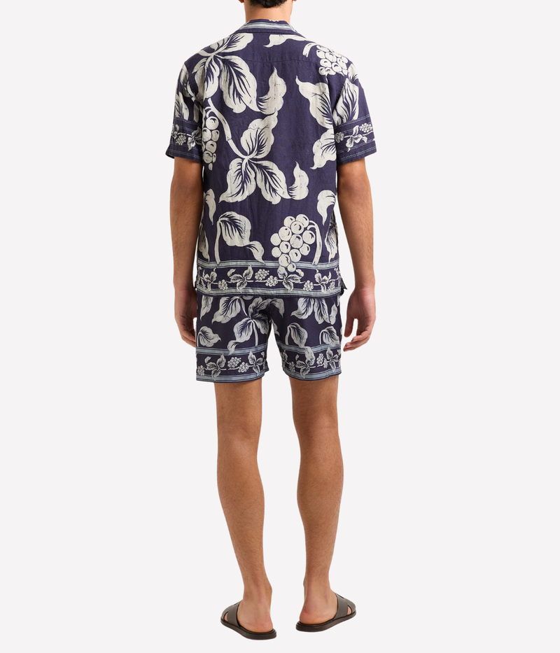 Maitan Linen Petrails Garland in Night Iris