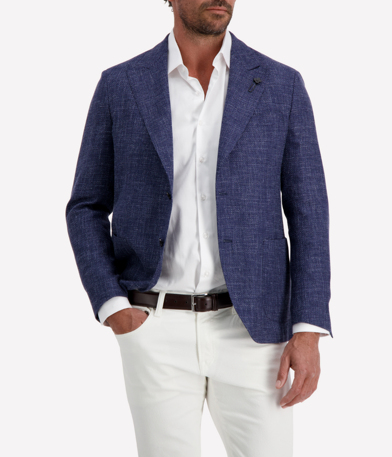 Man Jacket 840 Blue Fleck