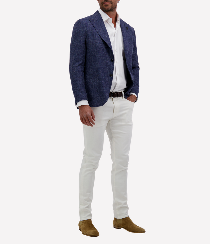 Man Jacket 840 Blue Fleck