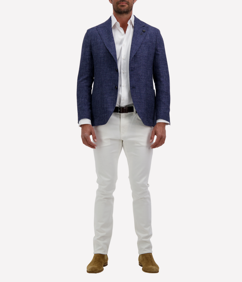 Man Jacket 840 Blue Fleck