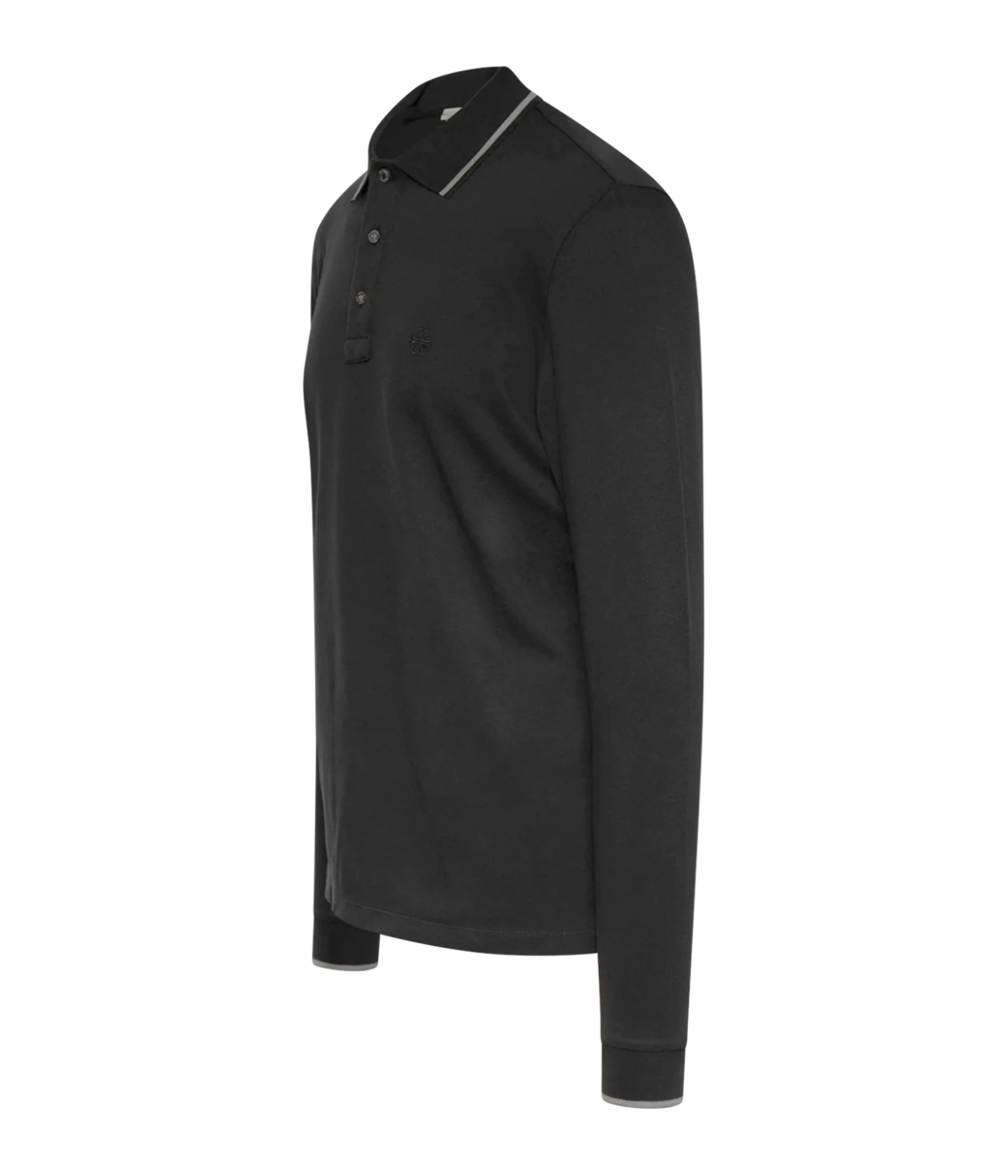 Manica Lunga Polo in Dark Grey