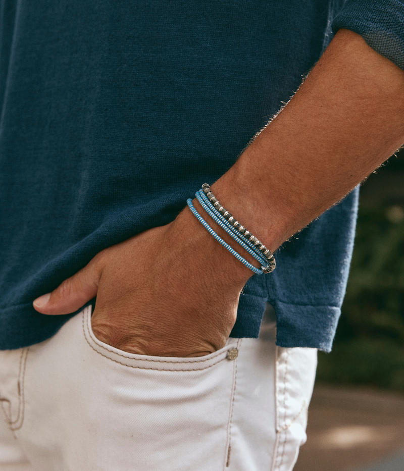 Katta Wrap Bracelet in Blue