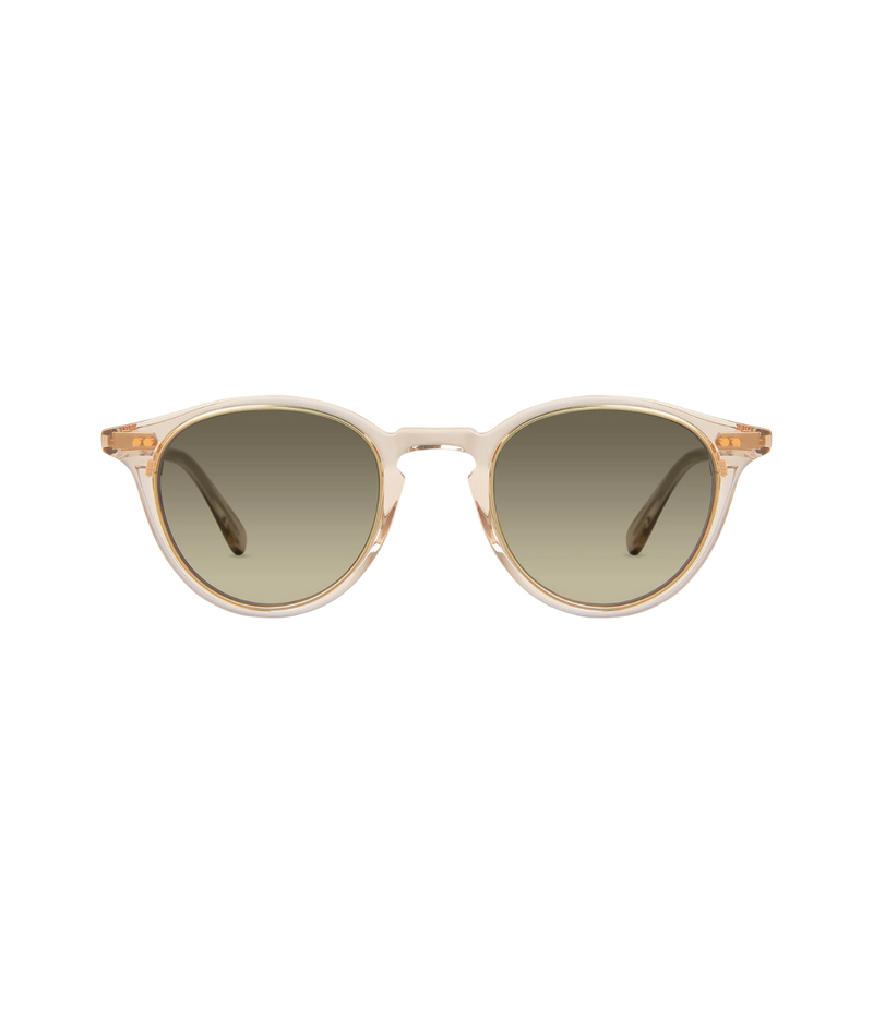 Mr. Leight Chateau Marmont sunglasses in classic P3 silhouette with acetate and titanium frame, featuring hexagon rivet pins and flexible titanium temples — inspired by Old Hollywood style.
