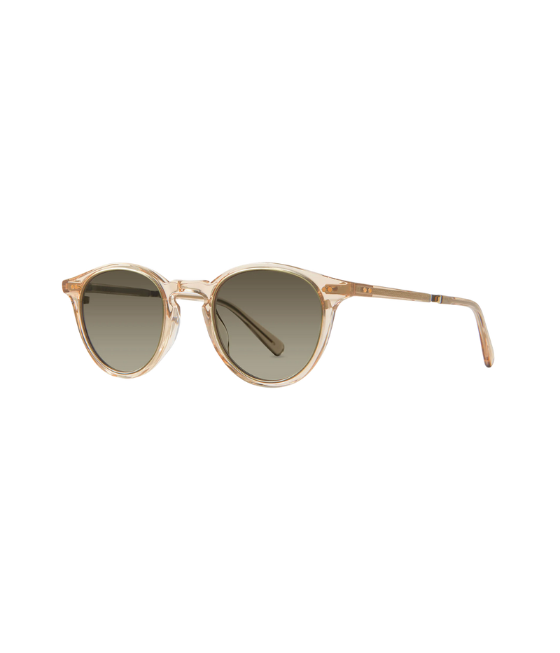 Mr. Leight Chateau Marmont sunglasses in classic P3 silhouette with acetate and titanium frame, featuring hexagon rivet pins and flexible titanium temples — inspired by Old Hollywood style.