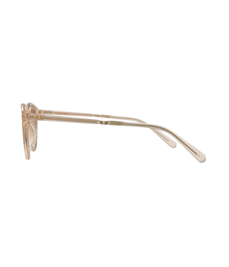 Mr. Leight Chateau Marmont sunglasses in classic P3 silhouette with acetate and titanium frame, featuring hexagon rivet pins and flexible titanium temples — inspired by Old Hollywood style.