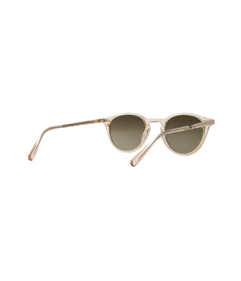 Mr. Leight Chateau Marmont sunglasses in classic P3 silhouette with acetate and titanium frame, featuring hexagon rivet pins and flexible titanium temples — inspired by Old Hollywood style.
