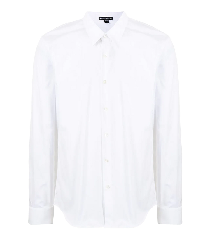 *FINAL SALE*Matte Stretch Poplin Shirt in White
