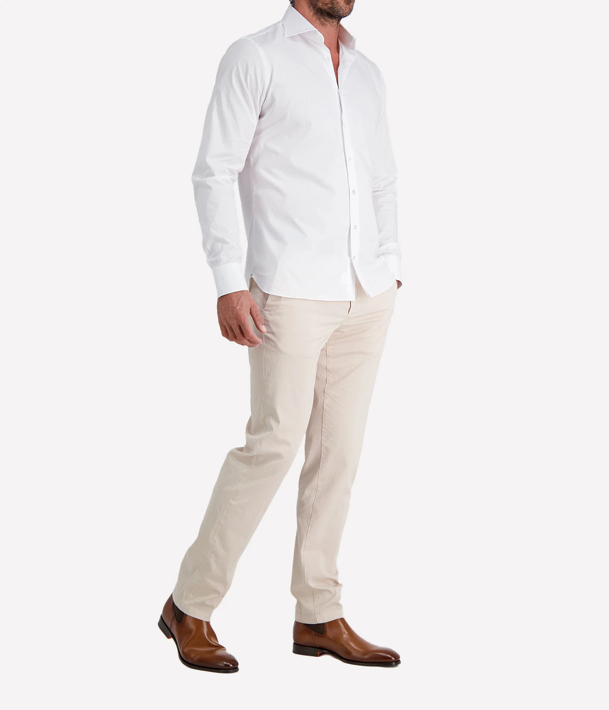 Mens Classic Shirt In 1 White