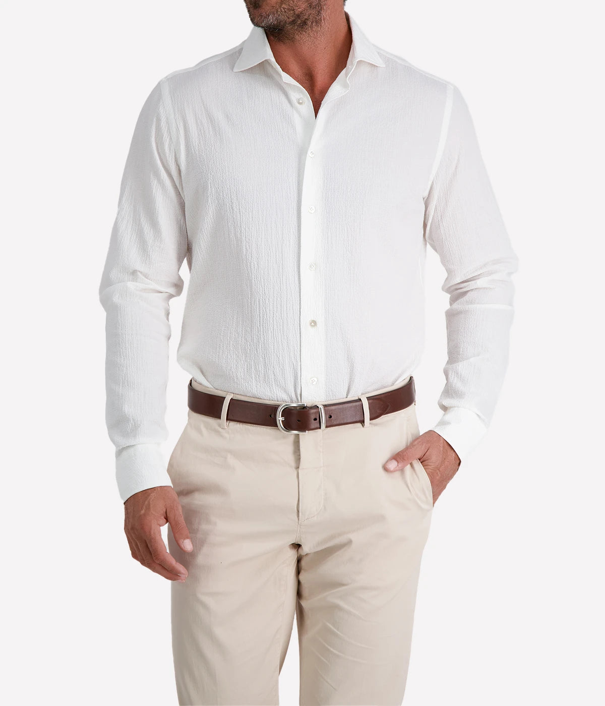 Mens Seersucker Shirt In 1