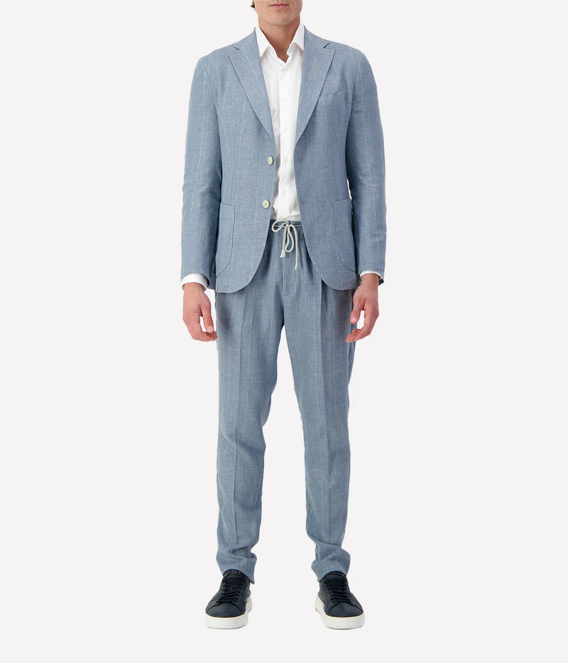 Mens Suit Jacket in Denim