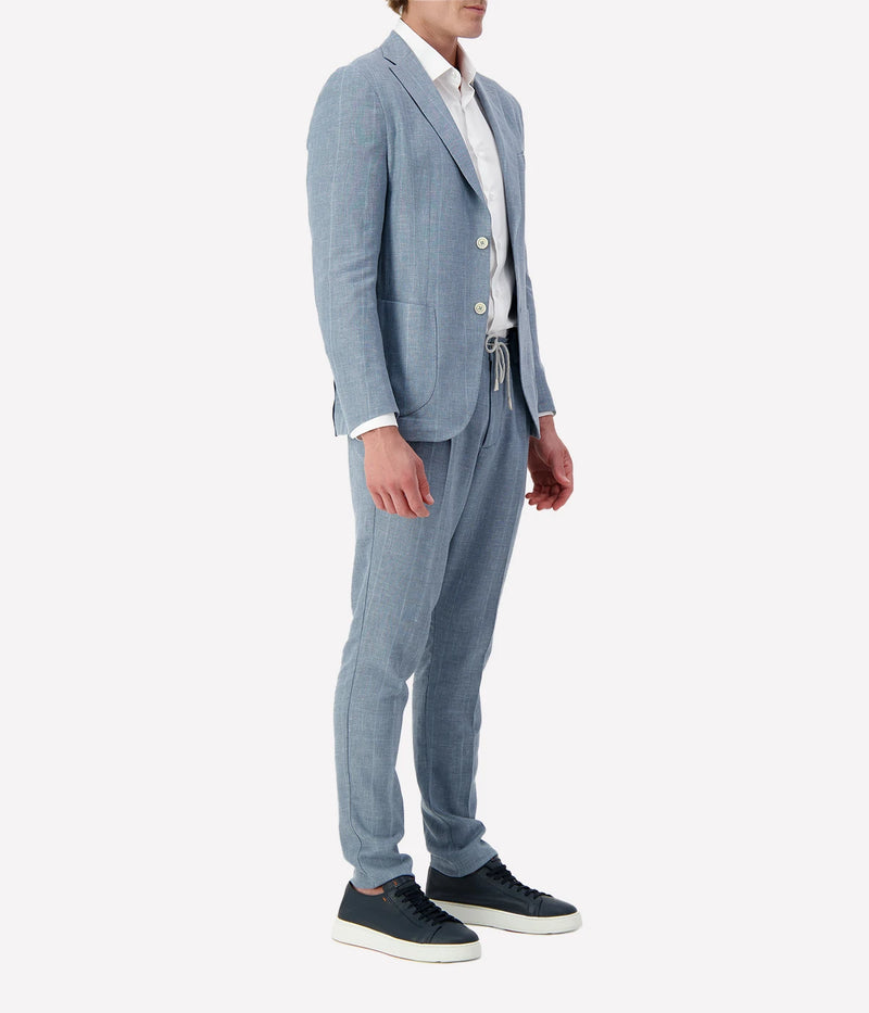Mens Suit Jacket in Denim