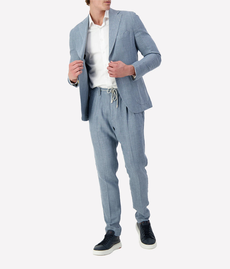 Mens Suit Jacket in Denim