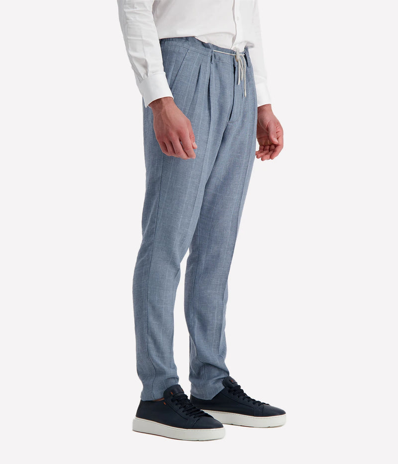 Mens Suit Trouser in Denim