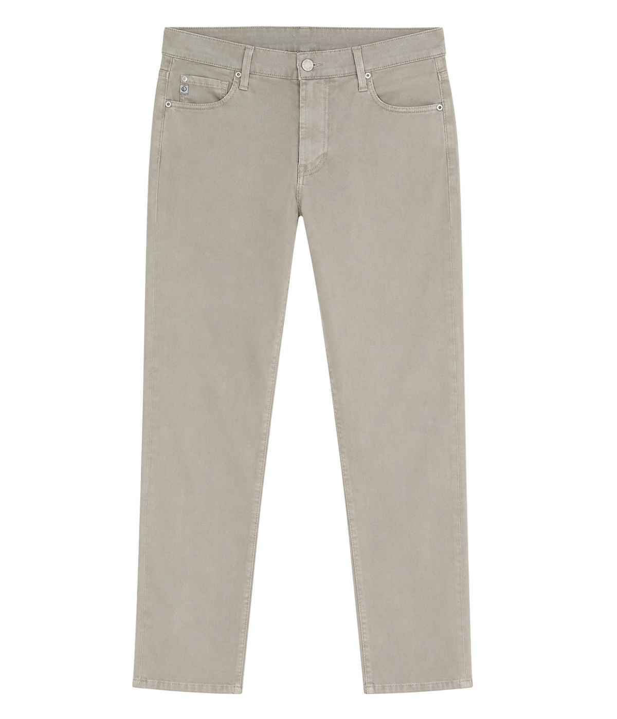 AG Tellis Jean Airluxe Dry Dust Flat Lay Front View Modern Slim Performance Jean