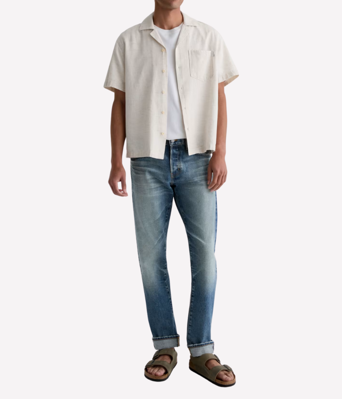 AG Tellis Jean 14 Years Bloomington On Model Full Length Front View Modern Slim Jean