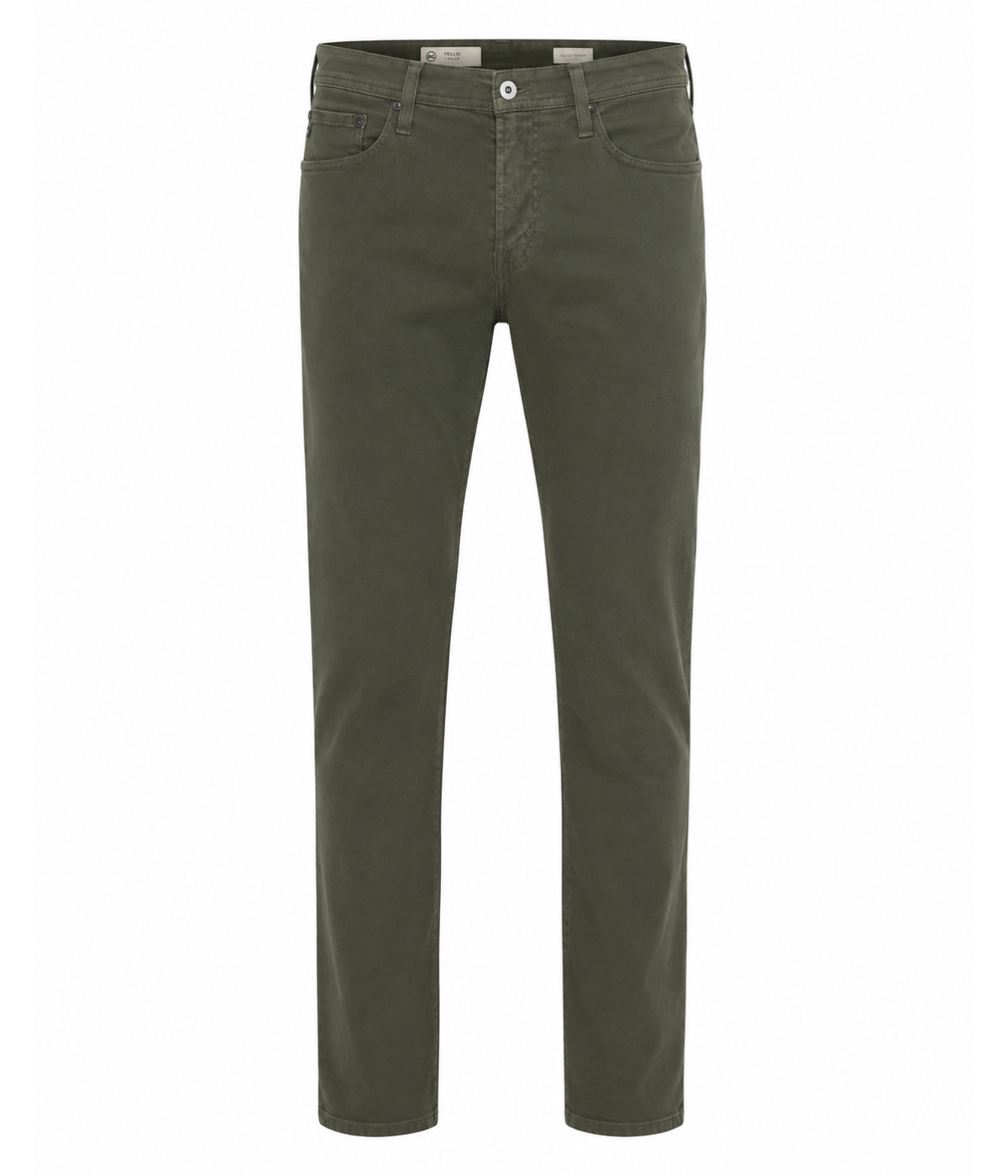 AG Tellis Pant Forest Moss Ghost Mannequin Shot Modern Slim Pant