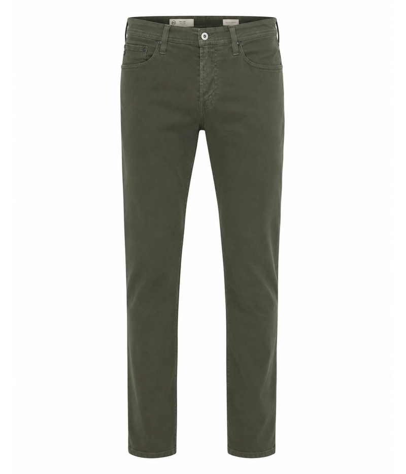 AG Tellis Pant Forest Moss Ghost Mannequin Shot Modern Slim Pant