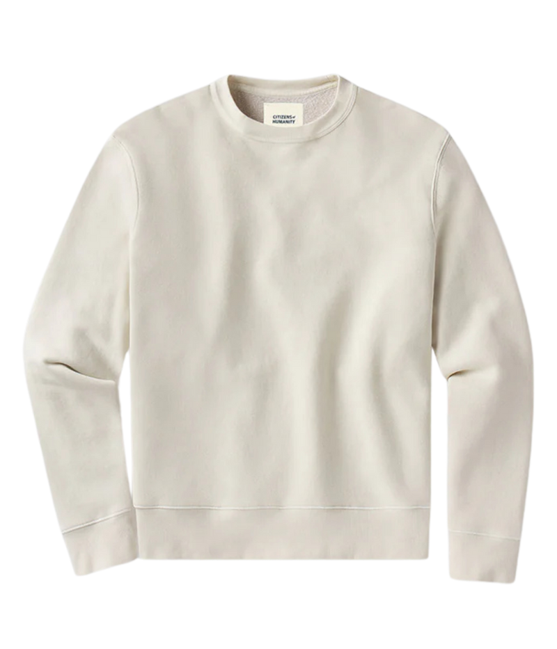 Citizens of Humanity Vintage Crewneck Sweatshirt in Abalone front flat lay featuring a crew neckline.