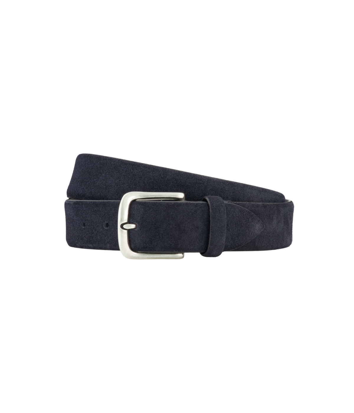 Calexico Man Raphael Belt in Sevre rolled view.