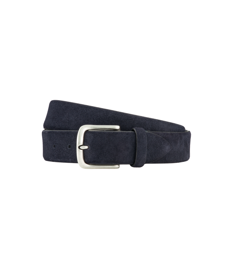 Calexico Man Raphael Belt in Sevre rolled view.