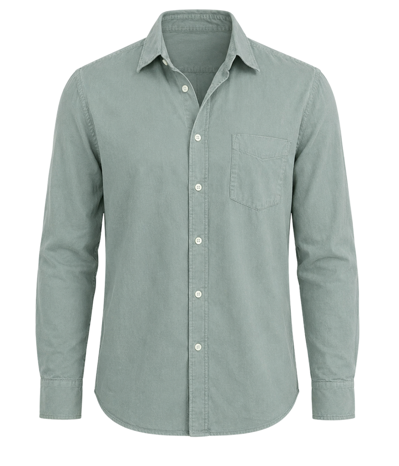 Paul Pat 02 Woven Shirt in Fern