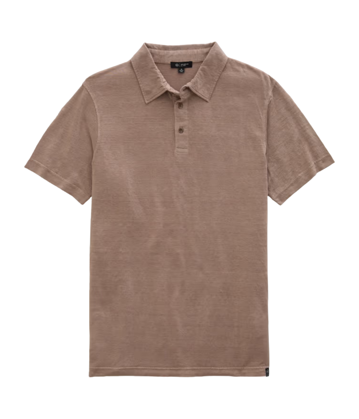 AG Bryce Short Sleeve Polo in Cork front view front view