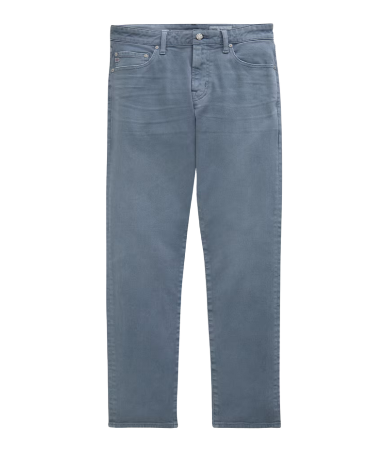 AG Everett Jean in 7 Years Sulfur Ashline flat lay front view.