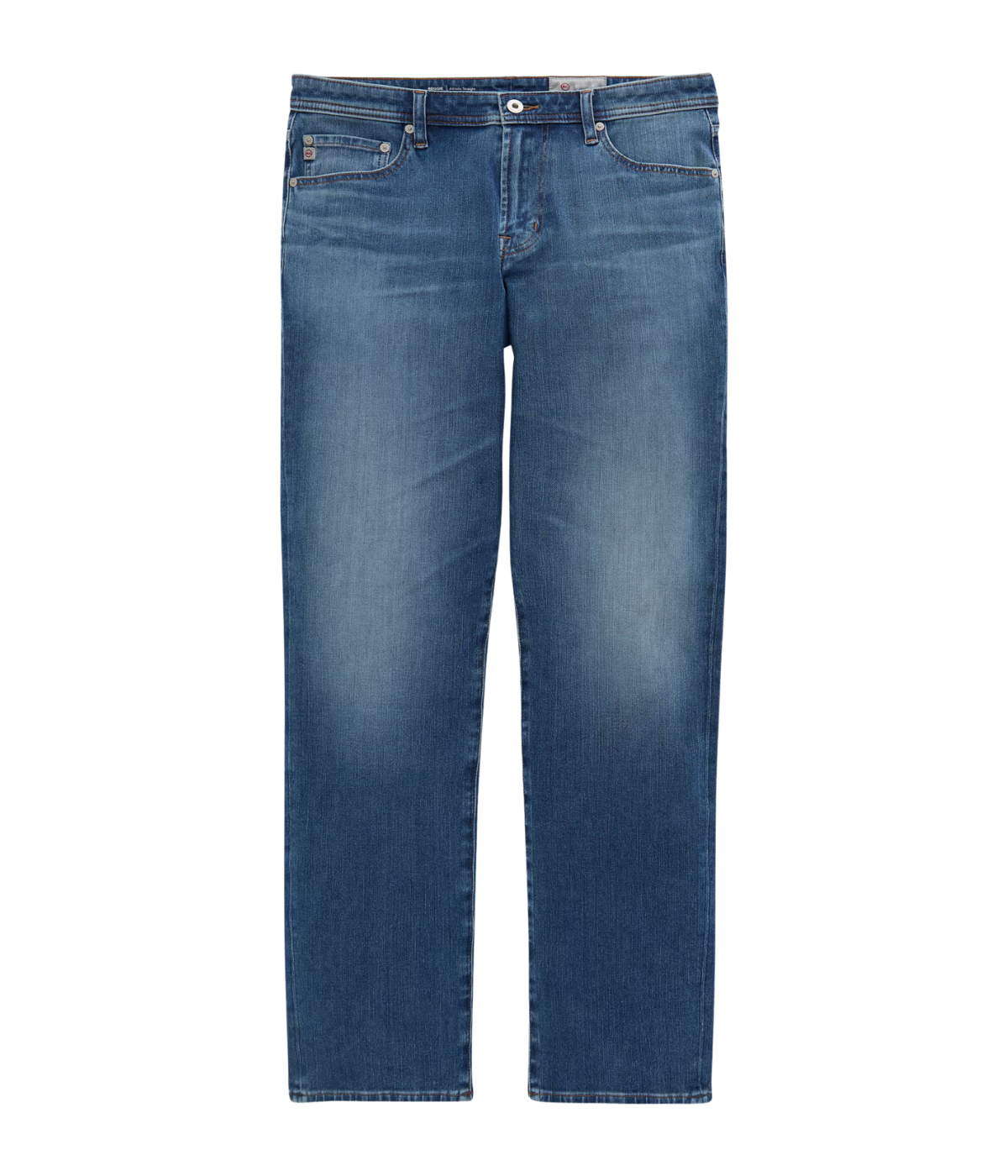 AG Reggie Jean in Northern Vine flat lay front view.