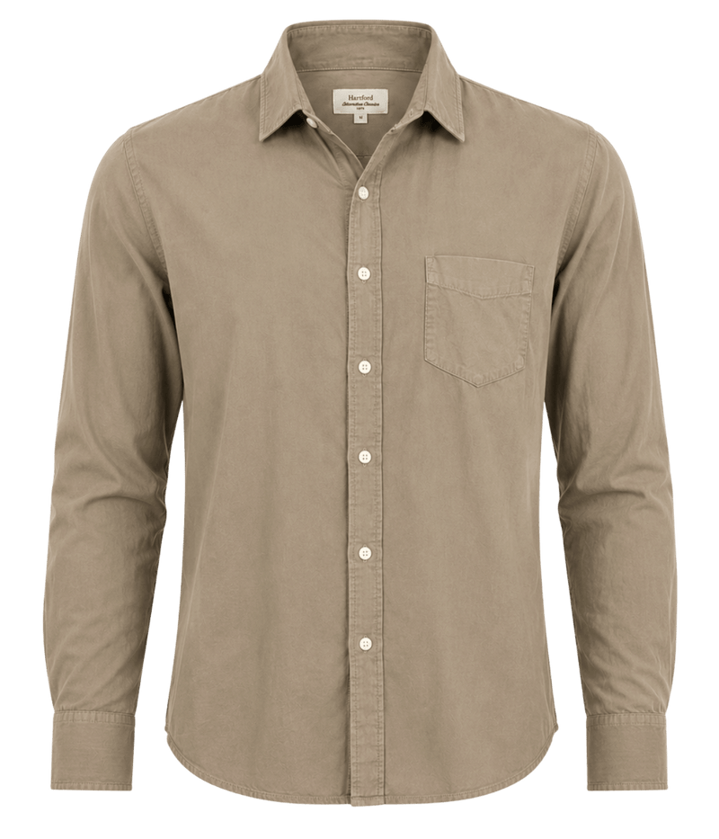 Paul Pat 01 Woven Shirt in Khaki