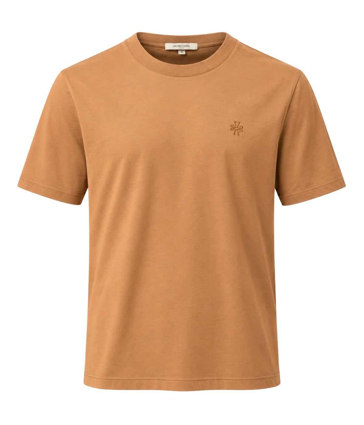 Front product view of Jacob Cohën Girocollo Costina T-Shirt in Iced Coffee Brown