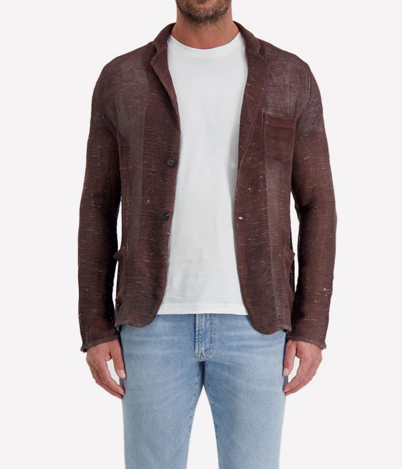 Geometric Camouflage Rever Jacket in SUGHERO