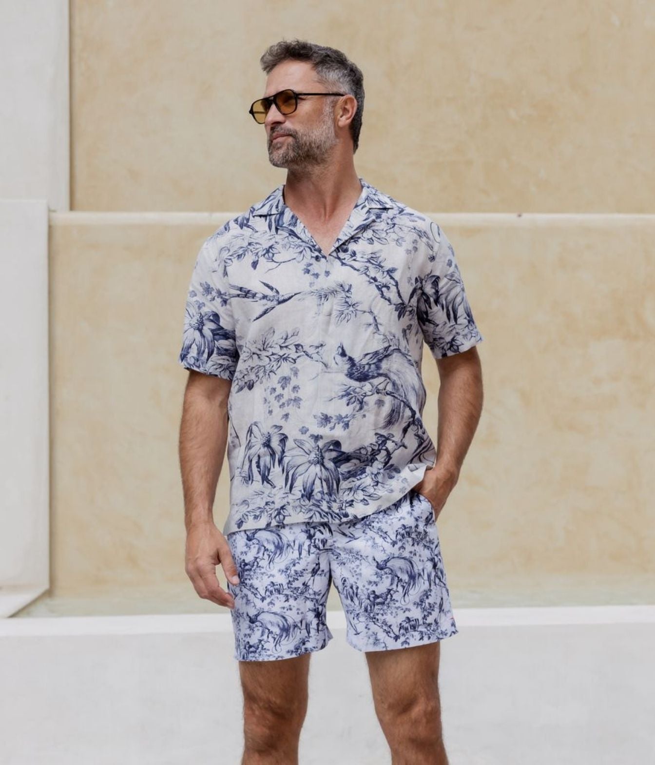 Maitan Linen Zephra Shirt in Aero Blue