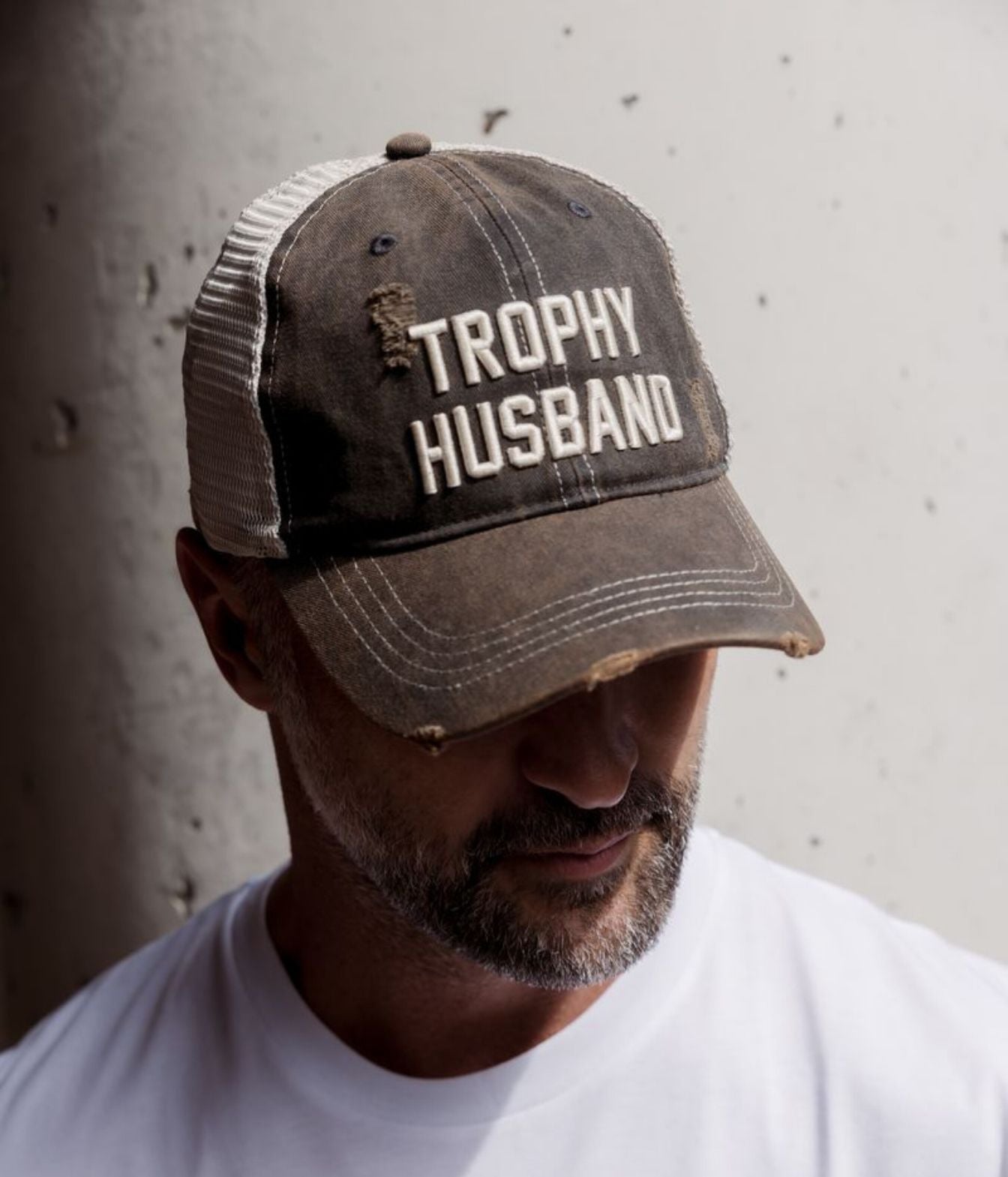 Trophy Husband Cap in Mudwashed Black
