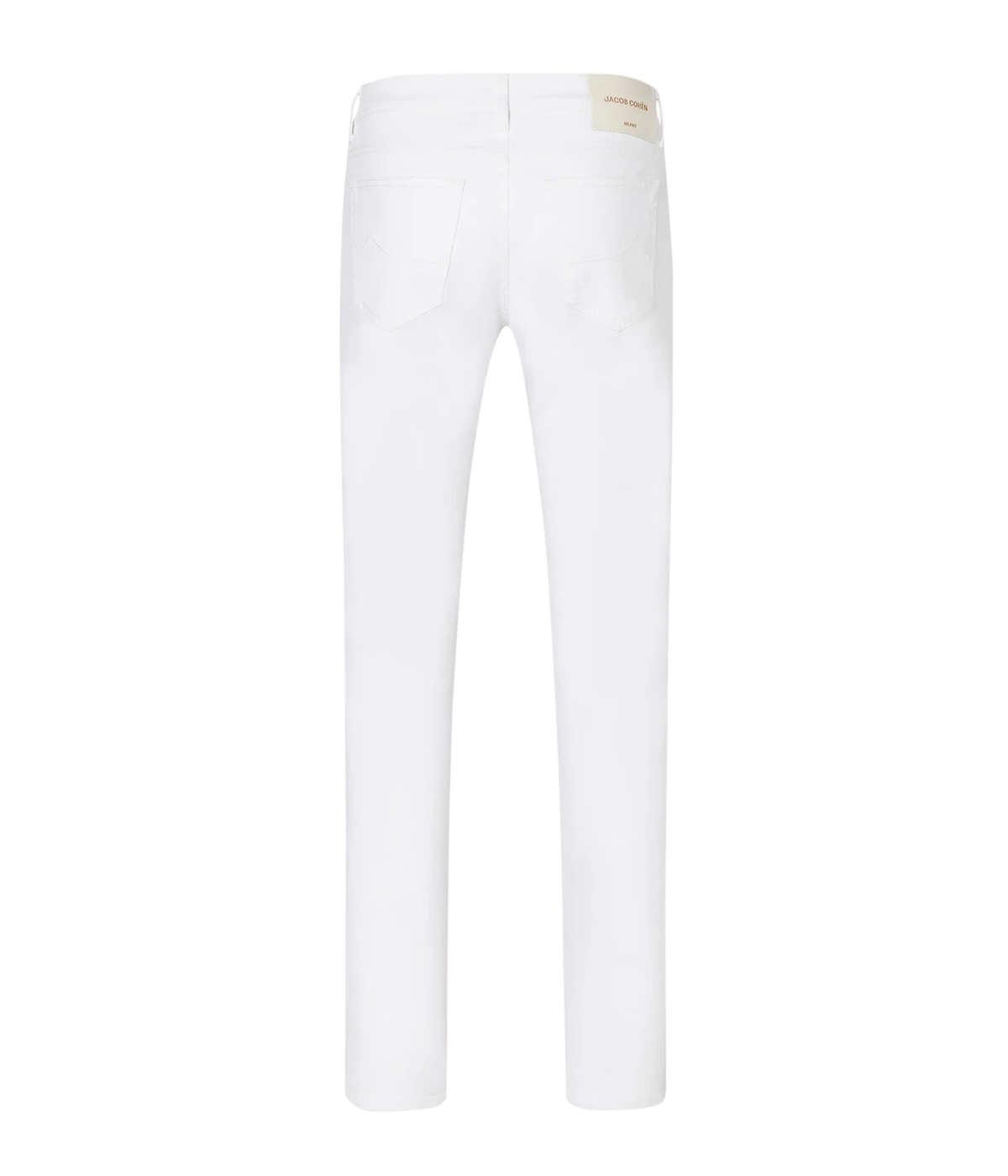 Back product view of Jacob Cohën Bard Slim Fit Pant in White