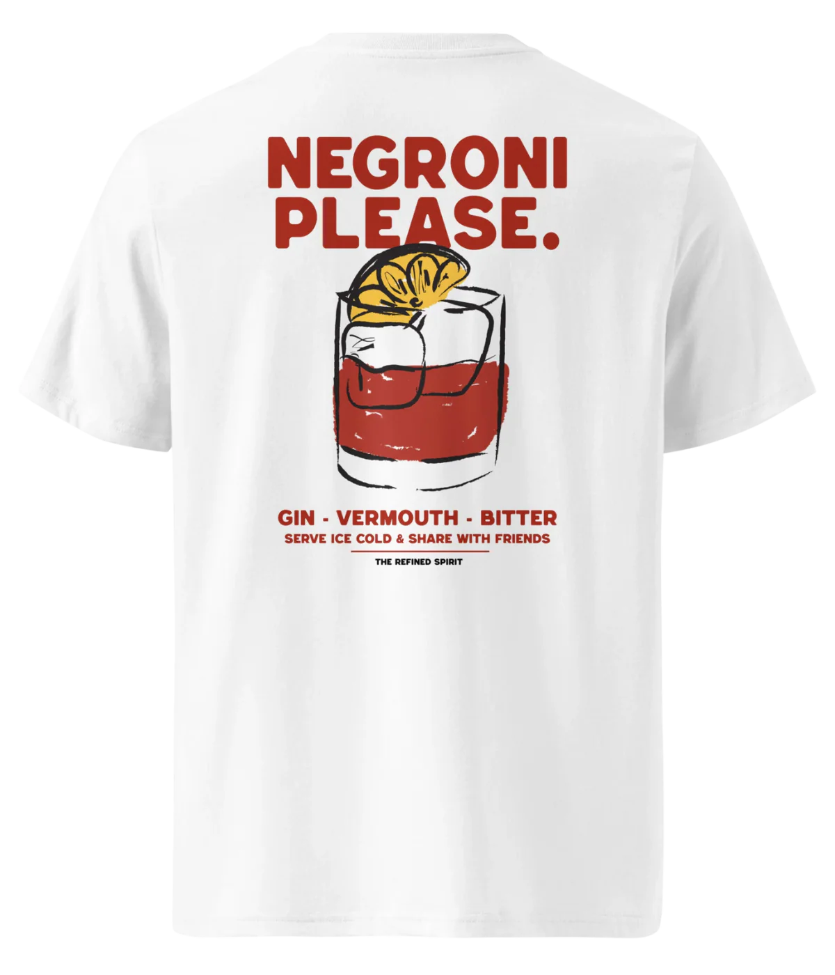 The Negroni Please Tee in White