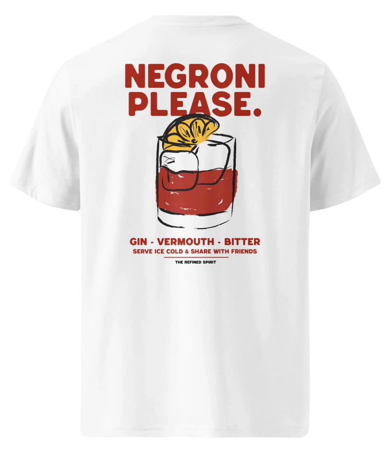 The Negroni Please Tee in White