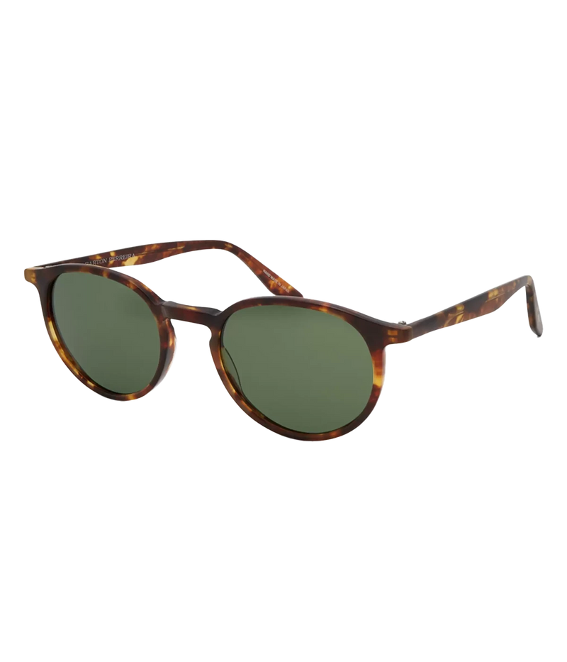 Norton Sunglasses in Chestnut & Bottle Green